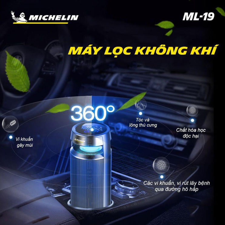 Máy Lọc Không Khí Ô Tô Michelin Cao Cấp