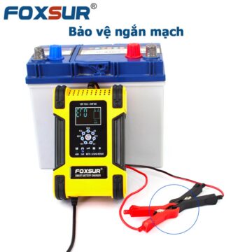 Bộ sạc bình ắc quy Foxsur 12V-24V 200Ah