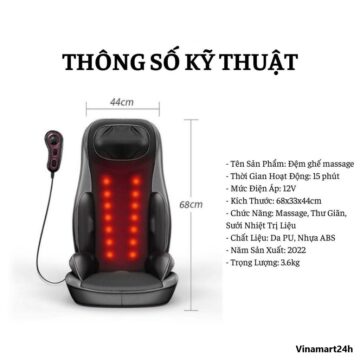 Đệm ghế massage toàn thân Nhật Bản